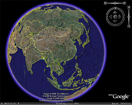 Google World  on Verwendung Von Google Earth